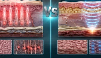Fraktionierter Laser vs. HIFU-Hautstraffungseffekt